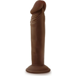Blush Dr. Skin Plus Posable Ρεαλιστικό Dildo με Βεντούζα 16.5cm Chocolate