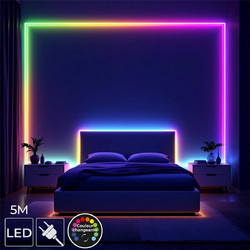 Ταινία LED RGB Home Deco Factory LA0163 - 5 Μέτρα - 3 Λειτουργίες - Πολύχρωμο LA0163