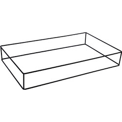 Βάση Ορθογώνια Μεταλλική Μαύρη 32,5x26,5x8εκ. ESPIEL HOT1514S - ESPIEL - HOT1514S