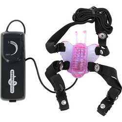 Seven Creations Butterfly Stimulator Δονητής Εσωρούχου για Ζευγάρια με Τηλεχειριστήριο Μωβ