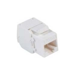 Βύσμα Keystone RJ45 CAT6A Power On KJ-C6A-U001W UTP Toolless Λευκό