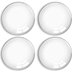 HOME USE στοπ πόρτας HUH-0263, αυτοκόλλητο, PU πλαστικό, 40x8mm, διάφανο, 4τμχ
