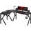 Huzaro Hero 6.3 Black Γωνιακό Gaming Γραφείο Ξύλινο 154x117x74cm