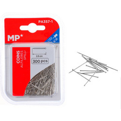 MP μεταλλικές καρφίτσες PA357-1, 2.8cm, 300τμχ