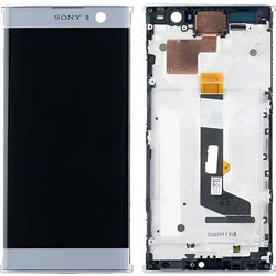 Γνήσια Οθόνη Sony Xperia XA2 Ultra Dual Original LCD & Touch & Frame Silver