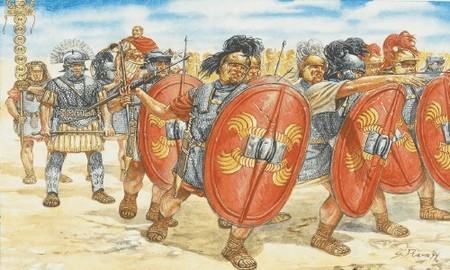ROMAN INFANTRY - 1/72 SCALE - 35 figures - ITALERI