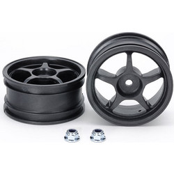 WHEELS 26mm 5-SPOKE REINFORCED (2 PCS ) - 1/10 SCALE - TAMIYA 53335