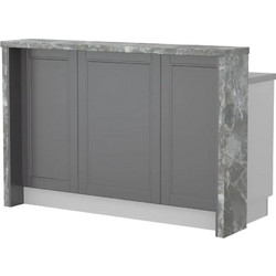 Πάγκος νησίδας Tahoma-Μήκος: 150 εκ.Γραφίτης-Siena Marble