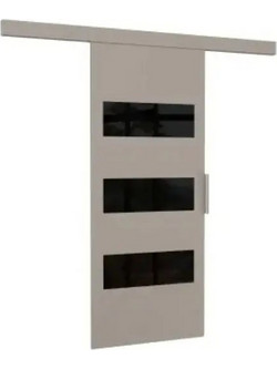 Possina Rea Πόρτα Εσωτερική Συρόμενη Ξύλινη Γκρι 96x205cm 163135159