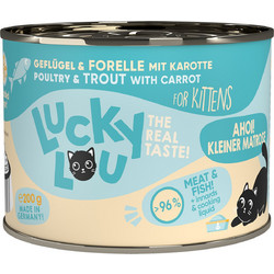 Lucky Lou LifeStage Kitten with Poultry, Trout & Carrot 200gr
