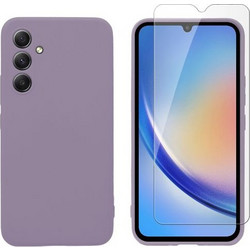 Redshield Samsung Galaxy A34 TPU & Tempered Glass Purple Θήκη Κινητού & Προστατευτικό Οθόνης