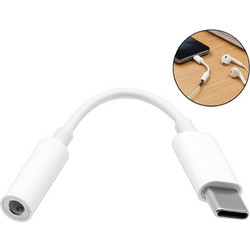 Universal Αντάπτορας Ήχου Type-C Αρσενικό σε 3.5mm Jack Θηλυκό Λευκός CA-1053 Treqa