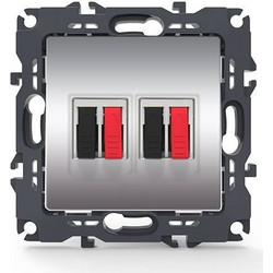 Aca Light PRIME ΠΡΙΖΑ ΗΧΕΙΩΝ ΔΙΠΛΗ ΜΕ ΚΛΙΠ ΠΛΑΣΤΙΚΗ MAT ΑΛΟΥΜΙΝΙΟ 36-230VAC IP20