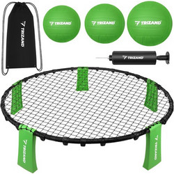 Trizand Trizand Σετ Mini Βόλεϊ Roundnet 90cm με 3 Μπάλες και Τρόμπα 27554