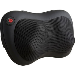 HOMCOM 700-198V90BK Μαξιλάρι Μασάζ Shiatsu Αυχένα & Πλάτης με Θερμότητα Μαύρο