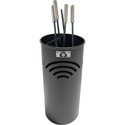 Σετ Τζακιού 4τμχ Με Κουβά Bronx BR 21196 WIFI (18x38cm)