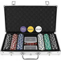 Σετ 300 Μάρκες PokerΣετ 300 Μάρκες Poker σε Βαλίτσα με 2 Τράπουλες 00009554