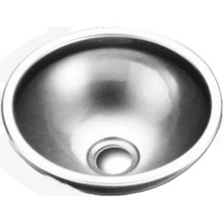 Ένθετος Νιπτήρας Μπάνιου Στρογγυλός Inox 29.5cm Ασημί 17031-1