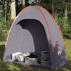 vidaXL Σκηνή Αποθηκευτική Αδιάβροχη 198x85x186 cm - γκρι-και-πορτοκαλί