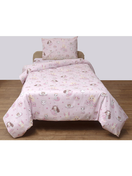 Κουβερλί Βρεφικό Κούνιας Baby Cut Pink Cotton Viopros (120x160) 1Τεμ