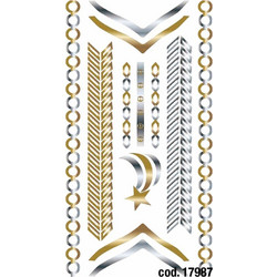 17987 TEMPORARY TATTOOS JEWELRY INSPIRED