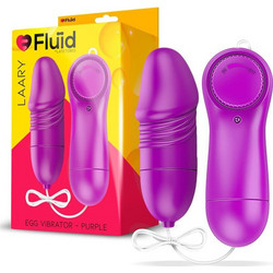 Fluid Laary Multi-Speed Vibrating Egg Δονητής Egg για Ζευγάρια με Τηλεχειριστήριο Μωβ