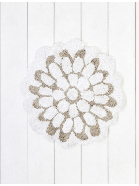 Πατάκι Μπάνιου 60cm Petal Light Beige Nima