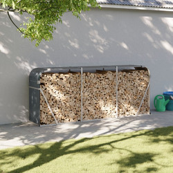 vidaXL Θήκη για Κορμούς από Ατσάλι - ανθρακί, 234 x 45 x 100 cm