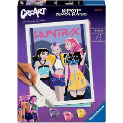CreArt Canvas: K-Pop Demon Hunters - Huntrix (Σετ Ζωγραφικής με Αριθμούς 18x24cm)