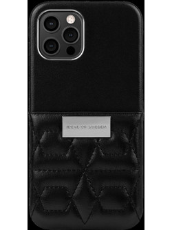 iDeal of Sweden Statement Quilted Back Cover Black (iPhone 12 Pro Max)