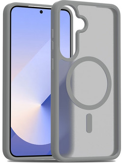 Θήκη Κινητού - Phone Case για Samsung Galaxy S24 FE 6.7" Ημιδιάφανη Ματ Φιμέ Γκρι MagSafe/Magnetic Υβριδική TPU/PC Shockproof Anti-Scratch Ανθεκτική Αντιολισθητική με Προστασία Κάμερας (Κωδ.1-CASE0047