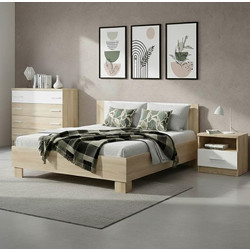 Σετ κρεβατοκάμαρας Geneva pakoworld 4 τμχ 160x200εκ 200-000465