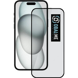 OBAL:Me 5D Glass Screen Protector For Apple Iphone 15/16 Black - (57983118463)