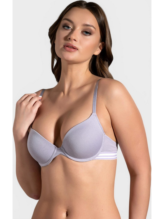 New Bra Lingerie Σουτιέν με Ελαφριά Ενίσχυση Λιλά NB5116-6