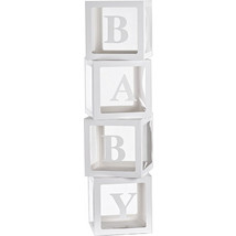 ΚΟΥΤΙΑ ΛΕΥΚΑ ΧΑΡΤΙΝΑ BABY ΣΕΤ 4 ΤΕΜΑΧΙΩΝ 30x30x30cm ΤΟ ΚΑΘΕ ΤΕΜΑΧΙΟ