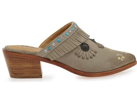 FRAU MULES W451H0743585 - ΜΠΕΖ ΚΑΣΤΟΡΙ 07B4-SABBIA VELOUR
