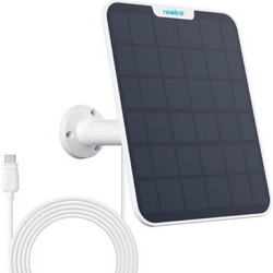Ηλιακό Πάνελ Reolink Solar Panel 3 12W για Μπαταριοκίνητες Κάμερες USB-C - Λευκό