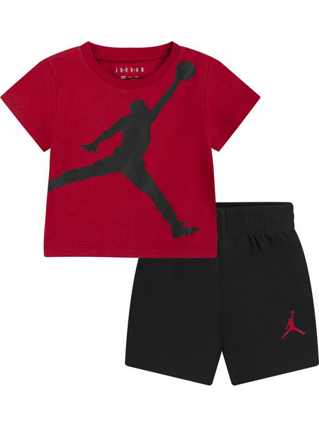 Jordan Jumbo Jumpman Βρεφικό Σετ με Σορτς Μαύρο 65C138-023