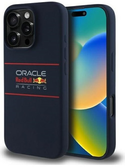 Red Bull Iphone 16 Pro Max 6.9'' Hardcase Navy Silicone Horizontal Logo Magsafe - (RBHMP16X24SIHSRV)