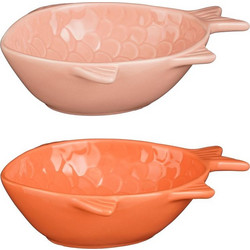 Μπωλ ψάρι 2χρώματα 16x11,5x4,5cm - Plastona