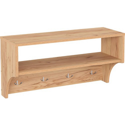 Κρεμάστρα Crosta pakoworld σε oak απόχρωση 80x28x40εκ