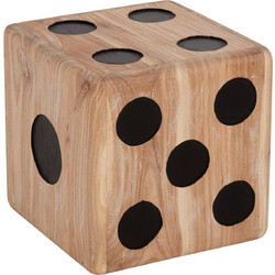 ΣΚΑΜΠΟ ΖΑΡΙ HM7898 ΞΥΛΟ ΤΕΑΚ ΣΕ WHITE WASH ΧΡΩΜΑ 40x40x40 εκ
