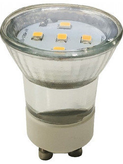 LED SMD ΓΥΑΛΙΝΟ MINI 3W 3000K 230V AC 260LM RA80 30000HRS 120 ΓΥΑΛΙΝΟ 1xGU10 / GU1028353WW