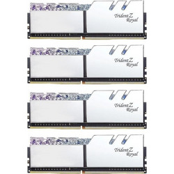 G.Skill Trident Z Royal 64GB (4X16GB) DDR4 RAM 3200MHz C16 RGB Silver