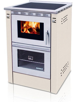 Senko SG-60 Beige Ξυλόσομπα με Φούρνο