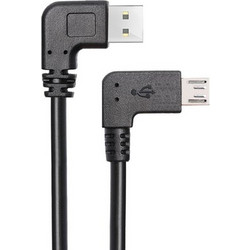 Powertech POWERTECH καλώδιο USB σε USB Micro CAB-U133, 90 Easy USB, 1m, μαύρο
