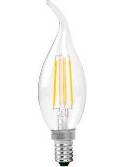 OPTONICA OPTONICA LED λάμπα Candle C35T Filament 1481, 4W, 4500K, E14, 400lm