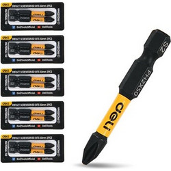 DELI DELI σετ μύτες κατσαβιδιού DL501002Z για δραπανοκατσάβιδο, σταυρωτές, PH2x50mm, 10τμχ