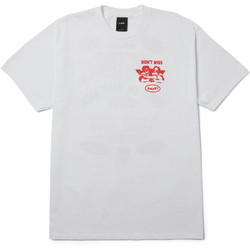 Huf After Midnight T-Shirt Ανδρική Κοντομάνικη Μπλούζα Cotton Relaxed Fit - White TS02632-WHITE