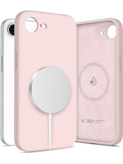 Tech-Protect Silicone MagSafe Case for iPhone 16e / 17e - Pink